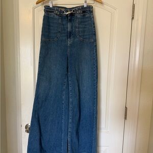 Pilcro High Rise Wide-Leg Jeans